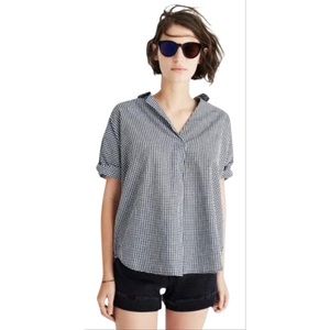 Madewell Gingham Courier Top